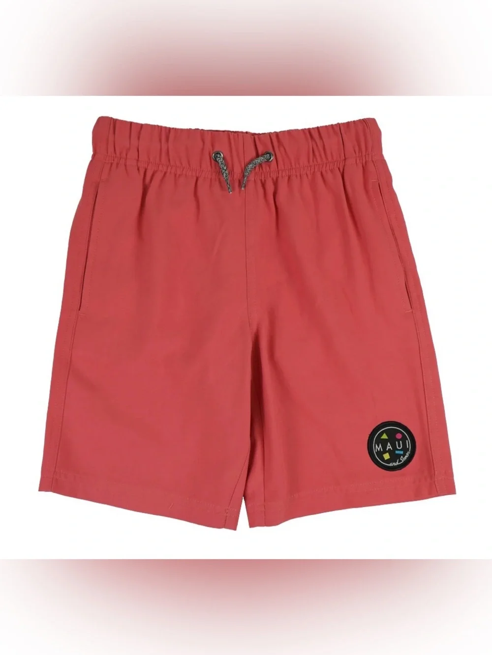 Maui and Sons Aggro Twist Boy's Swim Trunks Classic Quick Drying Pool Shorts